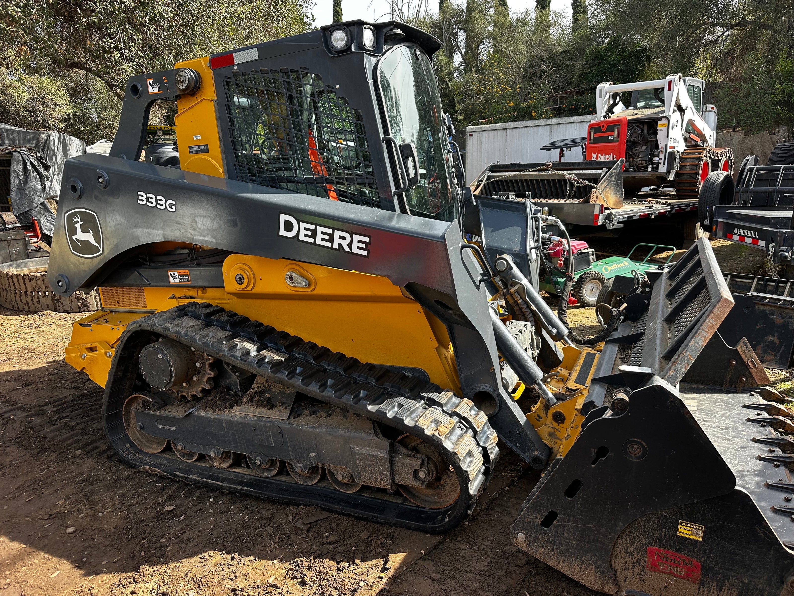rubber tracks for john deere 333g skid steer