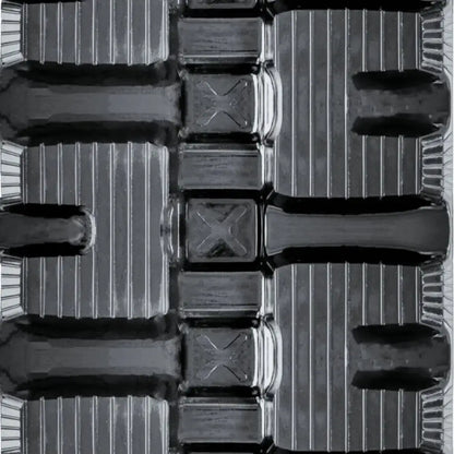 Black plastic food tray with multiple compartments for CAT 255 Rubber Tracks