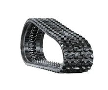 John Deere 331P Rubber Tracks with heavy-duty rubber and aggressive tread for traction