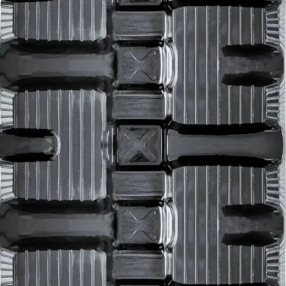 Black plastic tray with compartments and ribbed sections for Kubota SVL90-2 Rubber Tracks